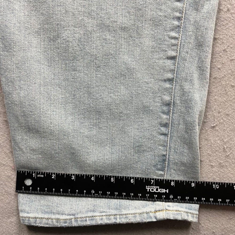 Polo Ralph Lauren Varick Slim Straight Jeans Mens 48x32 Light Wash Blue Denim - Picture 3 of 10